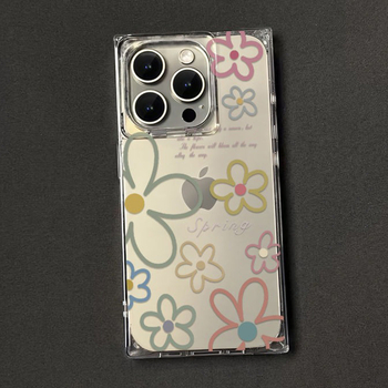 Husă transparentă TPU pentru iPhone 14 Pro, design pătrat în valuri, anti-șoc