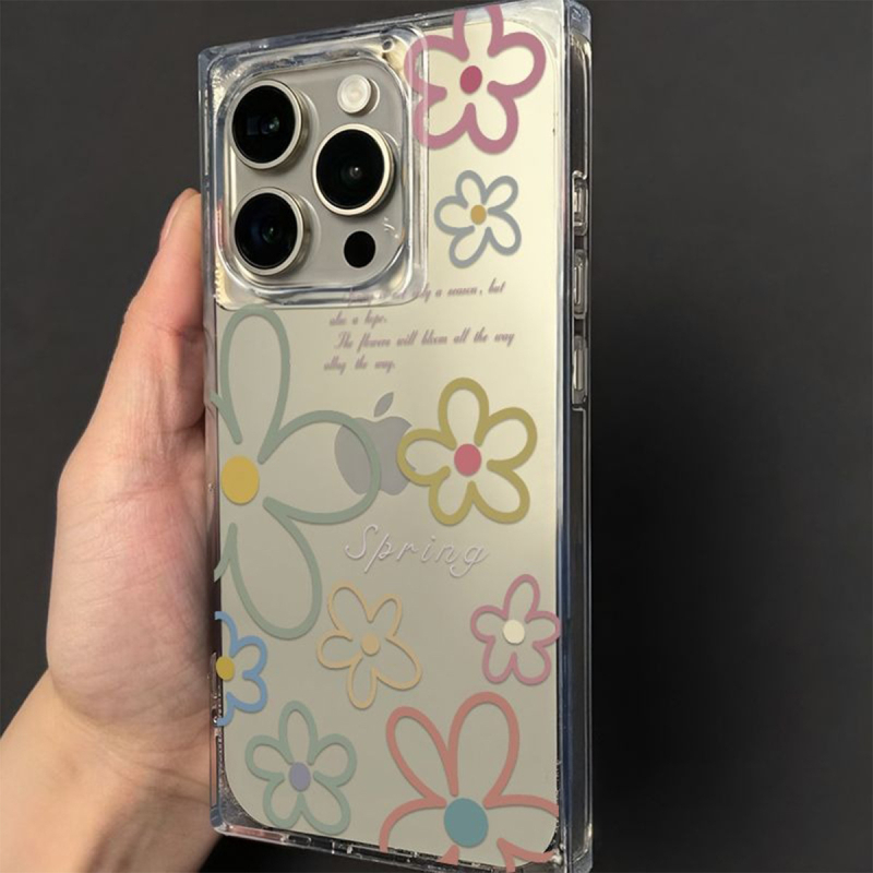 Husă transparentă TPU pentru iPhone 14 Pro, design pătrat în valuri, anti-șoc
