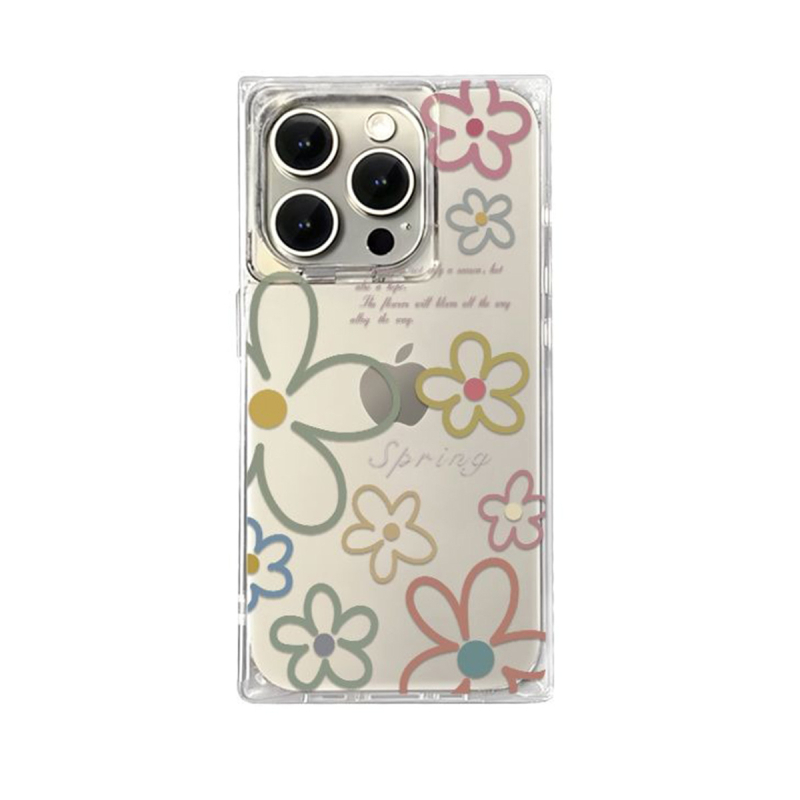 Husă transparentă TPU pentru iPhone 14 Pro, design pătrat în valuri, anti-șoc