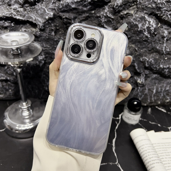 Husă IMD monocromă cu design de zână pentru iPhone 17 Pro Max, particule strălucitoare, găuri fine, atingere cu sensibilitate înaltă