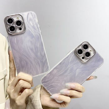 Husă IMD monocromă cu design de zână pentru iPhone 17 Pro Max, particule strălucitoare, găuri fine, atingere cu sensibilitate înaltă