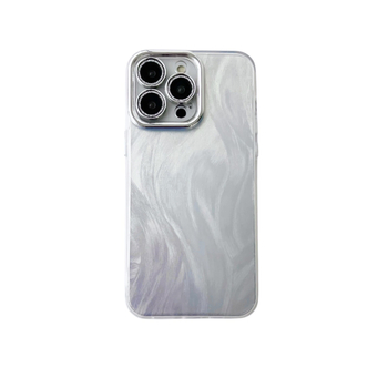 Husă IMD monocromă cu design de zână pentru iPhone 17 Pro Max, particule strălucitoare, găuri fine, atingere cu sensibilitate înaltă