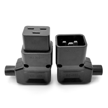 Conector IEC C19/C20 în unghi, priză pentru PDU în camera serverelor
