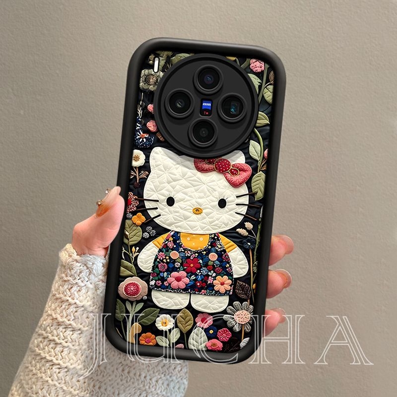 Carcasă din silicon pentru Vivo X300 Pro, design cartoon KT Cat, elegantă și drăguță, protecție anti cădere