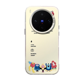Carcasă Vivo X200, design desen animat nou, acoperire totală 300 Ultra, anti-cadere, monstru mic în formă de inimă