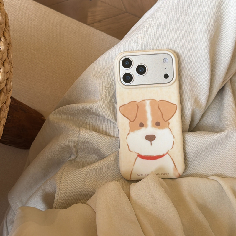 Ilustrație graffiti cu un cuplu de câini, husă cu două straturi pentru iPhone 17 Pro Max