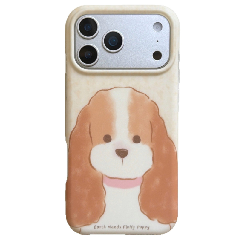 Ilustrație graffiti cu un cuplu de câini, husă cu două straturi pentru iPhone 17 Pro Max