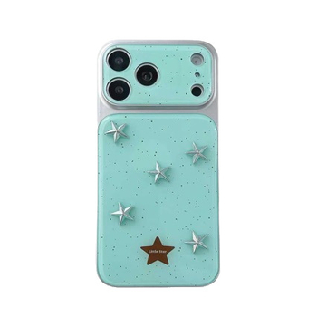 Carcasă Ins Style cu stea argintie pentru iPhone 17 Pro, stil coreean
