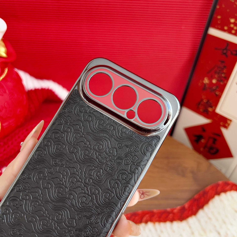 Carcasă HONOR 500/500Pro în stil chinezesc de Anul Nou – MEY-AN00, piele netedă cu finisaj electroplatat de lux