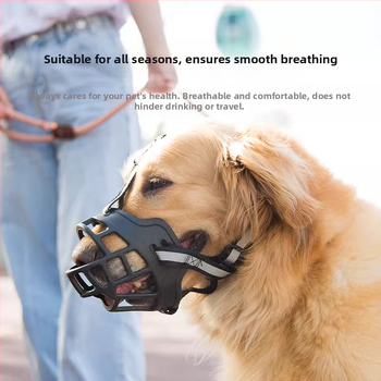 Botieră de cauciuc pentru câini, pentru rase medii și mari – anti-mușcare, anti-lătratul și prevenire a mâncării, botieră pentru Golden Retriever