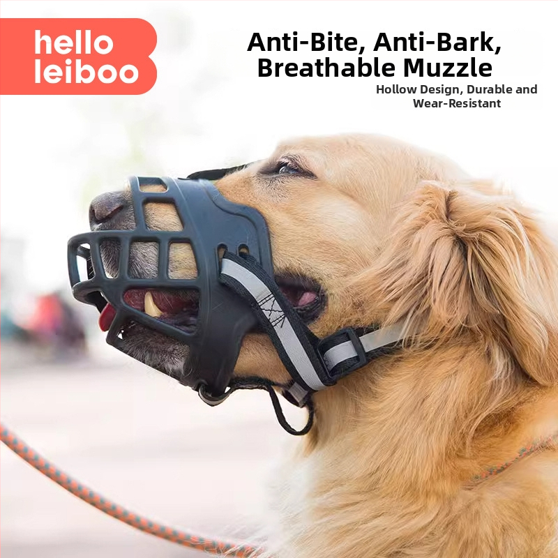 Botieră de cauciuc pentru câini, pentru rase medii și mari – anti-mușcare, anti-lătratul și prevenire a mâncării, botieră pentru Golden Retriever