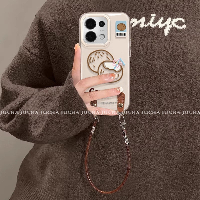 Husa Oppo Reno 16 / Reno 16 Pro, protecție completă, design creativ cu nucă de cocos pictată manual