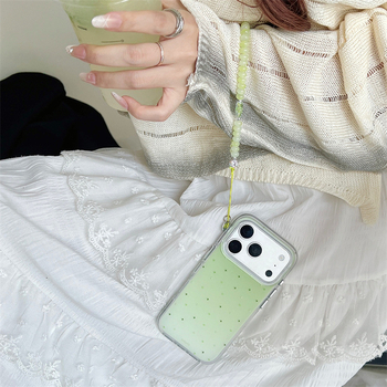 Husă de telefon cu gradient minimalist în verde matcha, cu design în formă de stea, pentru iPhone 17, 16 Pro Max, 15 și 14 — senzație premium