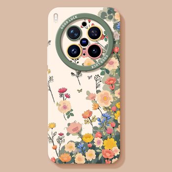 Carcasă din silicon pentru vivo X300, model floral, alb, personalizabilă