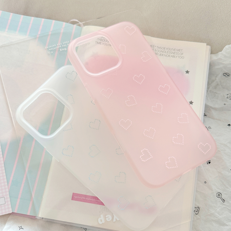 Carcasă inimă în stil pixel pentru iPhone 14 Pro Max – husă TPU moale, personalizabilă, design minimalist coreean
