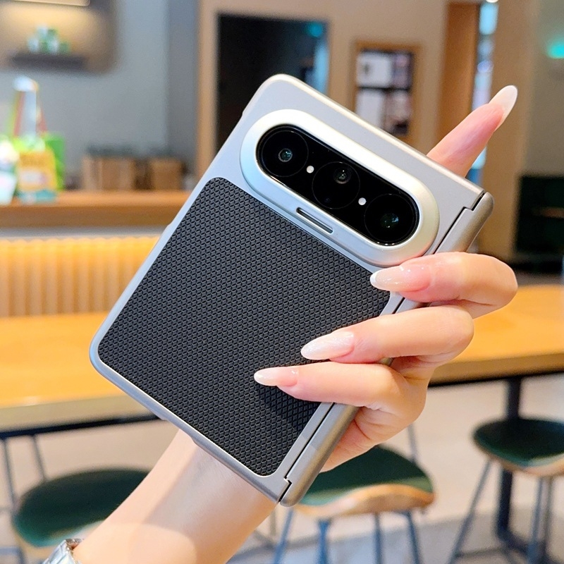 Carcasă de protecție Huawei PuraXMax – senzație de piele, finisaj mat, model diamantat, axă dublă, acoperire completă