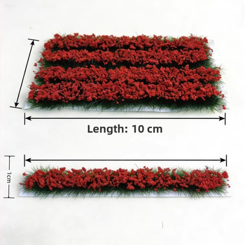 Set de 4 flori și plante artificiale autoadesive pentru dioramă de peisaj mini DIY