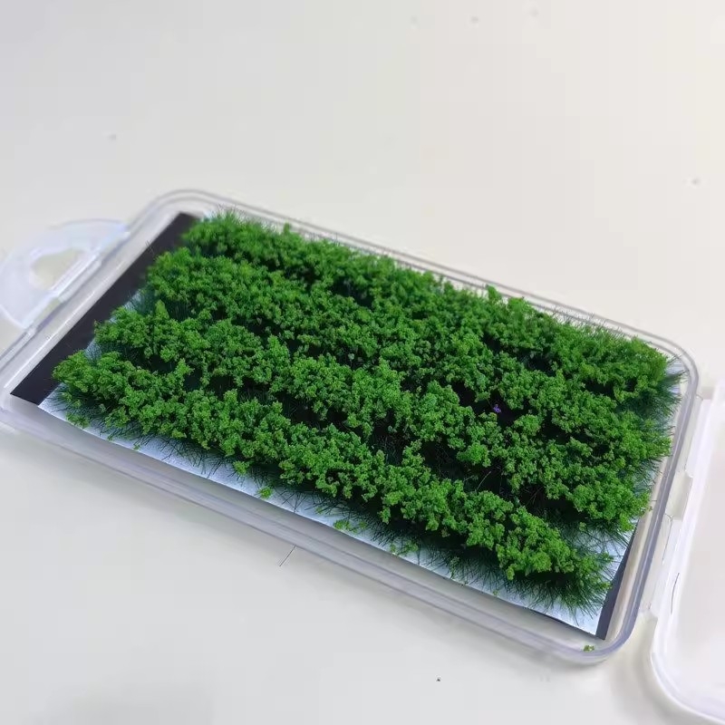 Set de 4 flori și plante artificiale autoadesive pentru dioramă de peisaj mini DIY