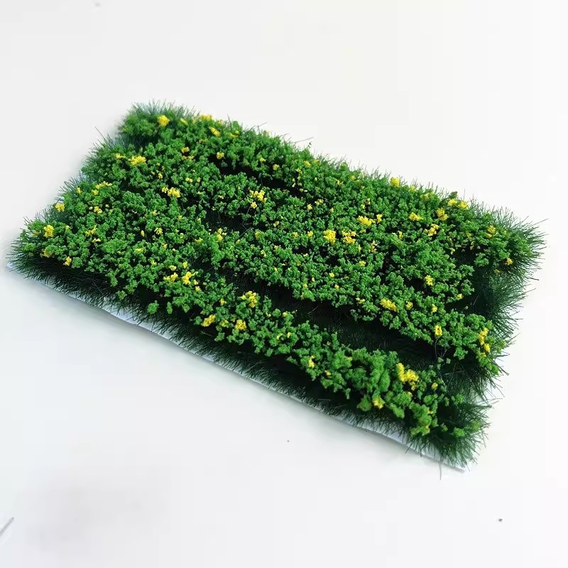Set de 4 flori și plante artificiale autoadesive pentru dioramă de peisaj mini DIY