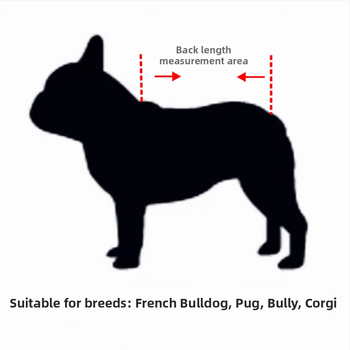 Tricou pentru câini cu imprimeu tatuaj pentru Bulldog Francez, Mops, Corgi și Bulldog – toate sezoanele