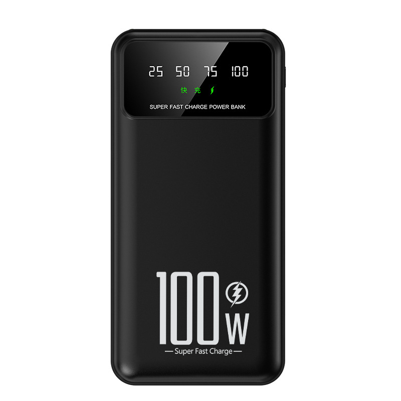 KC Power bank cu cablu încorporat, 20.000 mAh, încărcare rapidă 100W PD, capacitate mare, portabil, personalizabil