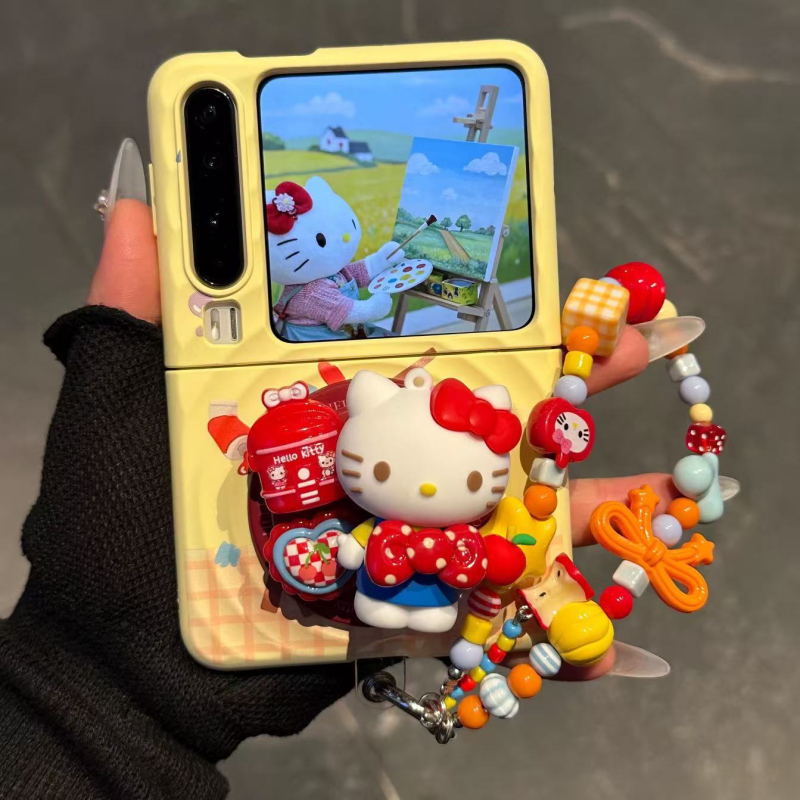 Suport magnetic cu pisicuță desen animat pentru husă Huawei Purax – ediție colecție