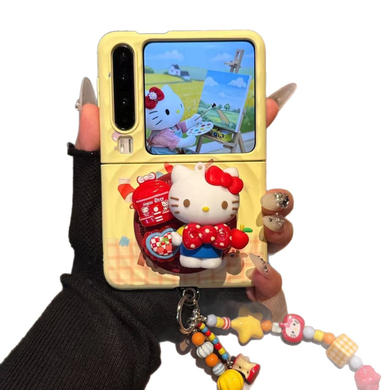 Suport magnetic cu pisicuță desen animat pentru husă Huawei Purax – ediție colecție