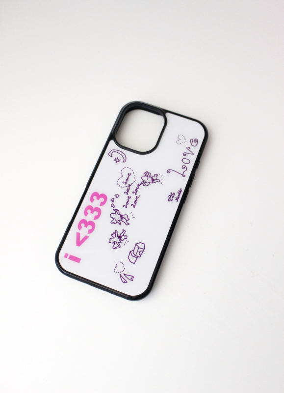 Carcasă din silicon pentru iPhone, protecție completă cu margine neagră, design cu îngeruleț și litere, protecție anti-cadere