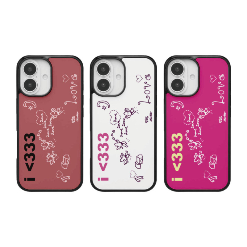 Carcasă din silicon pentru iPhone, protecție completă cu margine neagră, design cu îngeruleț și litere, protecție anti-cadere