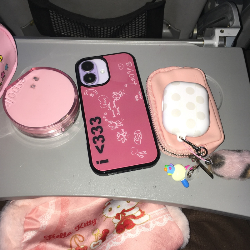 Carcasă din silicon pentru iPhone, protecție completă cu margine neagră, design cu îngeruleț și litere, protecție anti-cadere