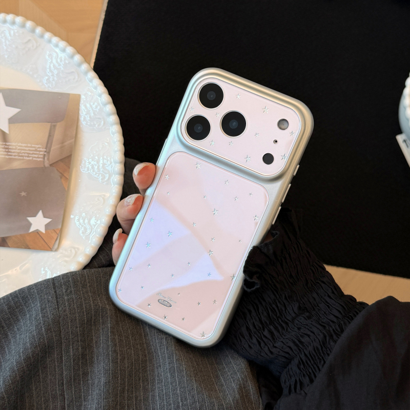 Husă Little Star pentru iPhone 17 Pro Max, placată cu aur, protecție totală, stil coreean elegant