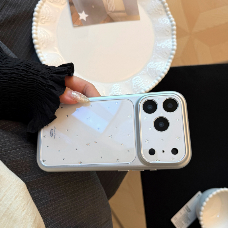 Husă Little Star pentru iPhone 17 Pro Max, placată cu aur, protecție totală, stil coreean elegant