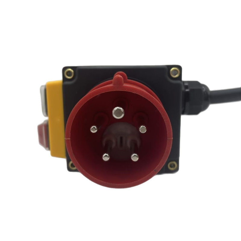 KOA7 buton de protecție la sub tensiune și suprasarcină pentru unelte de grădină și fierăstrău de masă, 400V, priză europeană industrială, întrerupător electromagnetic cu blocare