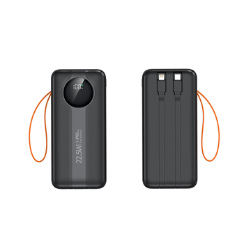 Baterie externă pentru aer liber, 50.000 mAh, afișaj digital, cablu încorporat și ieșire USB, încărcare rapidă