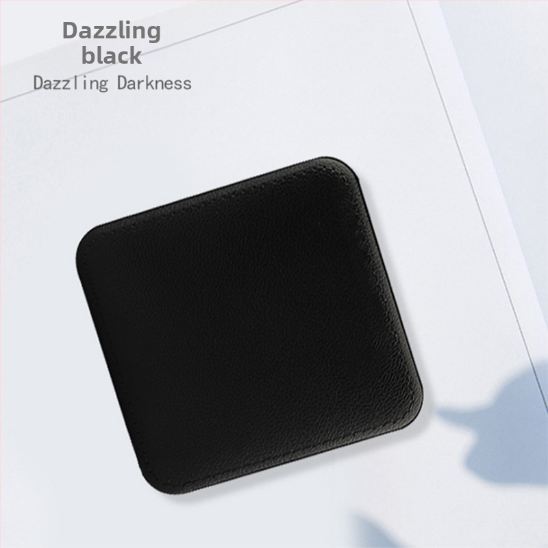 Power bank mini cu textură din piele sintetică, 10000mAh, imprimare cu logo