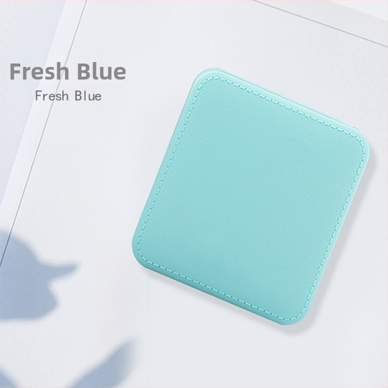 Power bank mini cu textură din piele sintetică, 10000mAh, imprimare cu logo