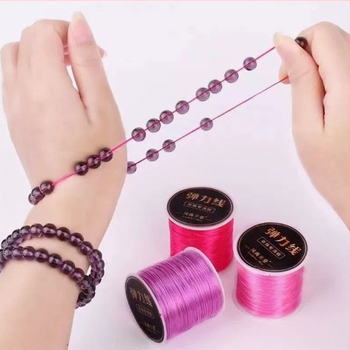 Şnur elastic pentru mărgele, pentru brăţări cu cristale şi perle