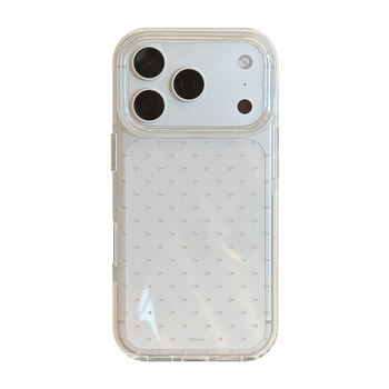 Husă pentru iPhone 14 Pro Max, stil Ins, buline polka, transparentă