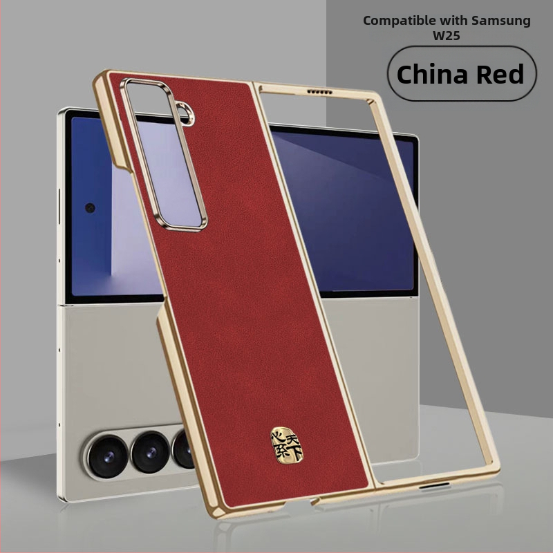 Carcasă pentru Samsung W25 SM-W9025, capac flip rabatabil, stil chinezesc, textură din piele de înaltă calitate