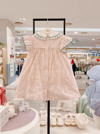 Rochie de vară pentru fetițe, în stil prințesă, fără mâneci, broderie, croială A-line, 26 de modele noi