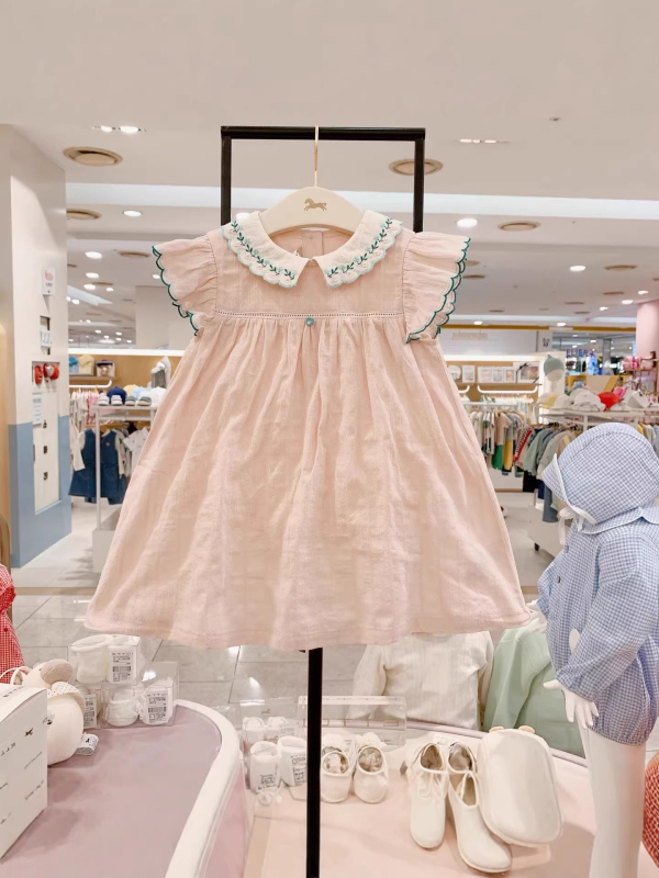 Rochie de vară pentru fetițe, în stil prințesă, fără mâneci, broderie, croială A-line, 26 de modele noi