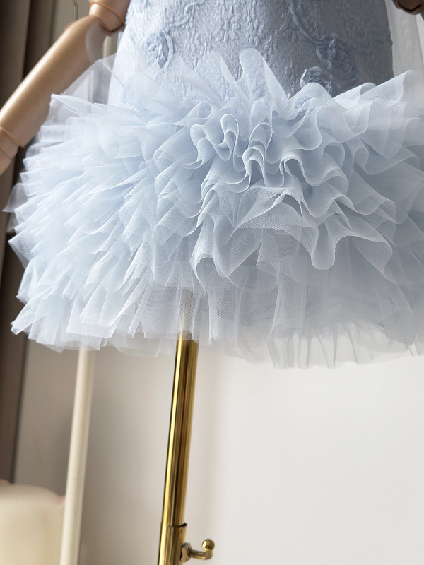 Rochie de vară pentru fete, cu plasă și fundă cu fluture, rochie tutu, 2026
