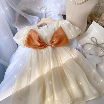 Rochie de prințesă pentru fete, cu strat de plasă, imprimeu floral, fără mâneci, protecție UV