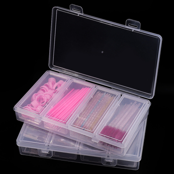 Box în box cu 4 compartimente, organizator independent de depozitare, compatibil pentru depozitarea instrumentelor de makeup, a produselor de styling, a artelor de unghii și a unghiilor purtabile