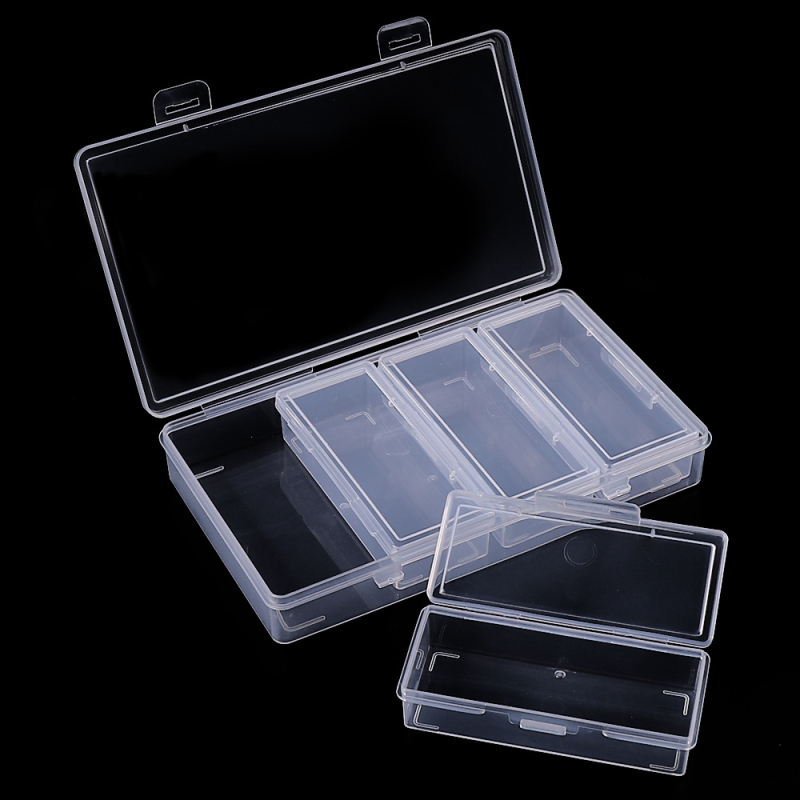 Box în box cu 4 compartimente, organizator independent de depozitare, compatibil pentru depozitarea instrumentelor de makeup, a produselor de styling, a artelor de unghii și a unghiilor purtabile