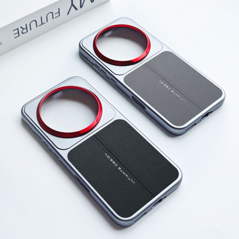 Husă de protecție din piele sintetică pentru Honor Magic8 Pro, design minimalist, textură de cusături, protecție la cădere