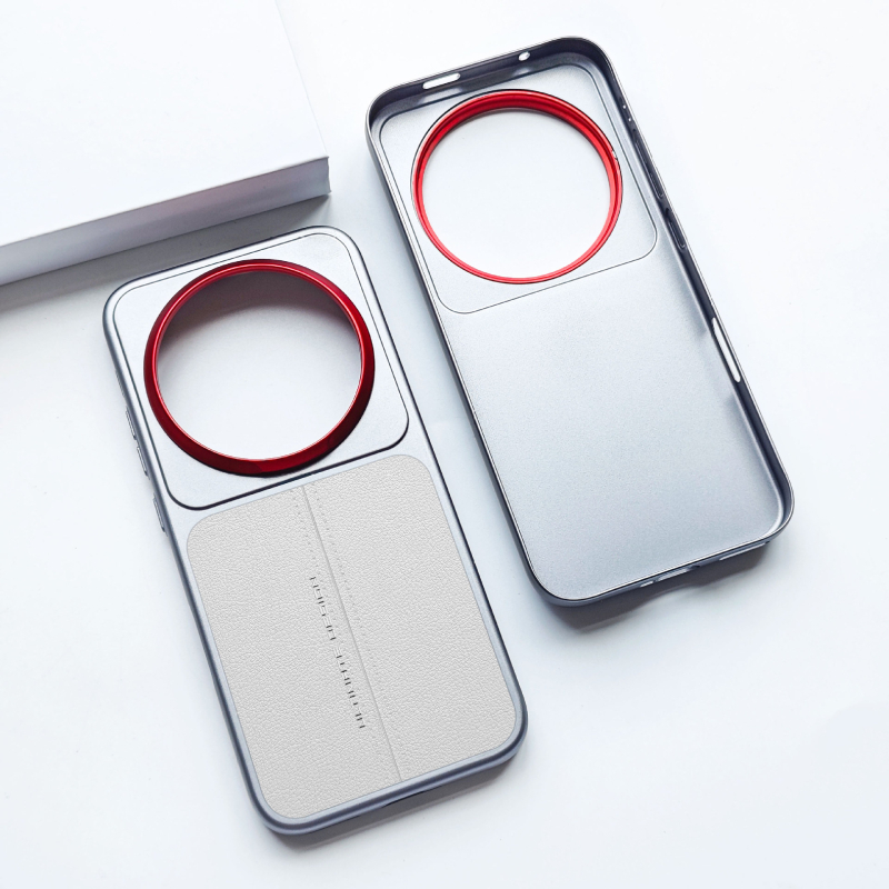 Husă de protecție din piele sintetică pentru Honor Magic8 Pro, design minimalist, textură de cusături, protecție la cădere