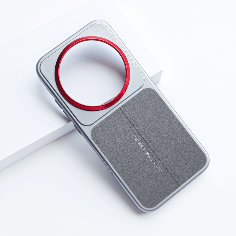Husă de protecție din piele sintetică pentru Honor Magic8 Pro, design minimalist, textură de cusături, protecție la cădere