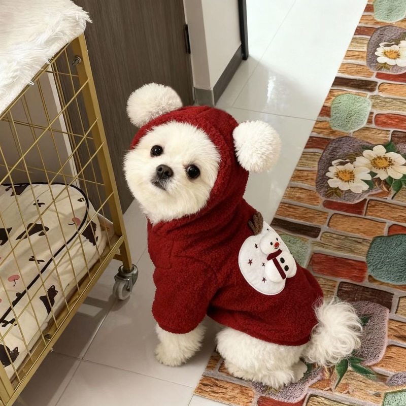 Palton din fleece de lână de miel pentru câini și pisici, stil coreean, cald toamna și iarna