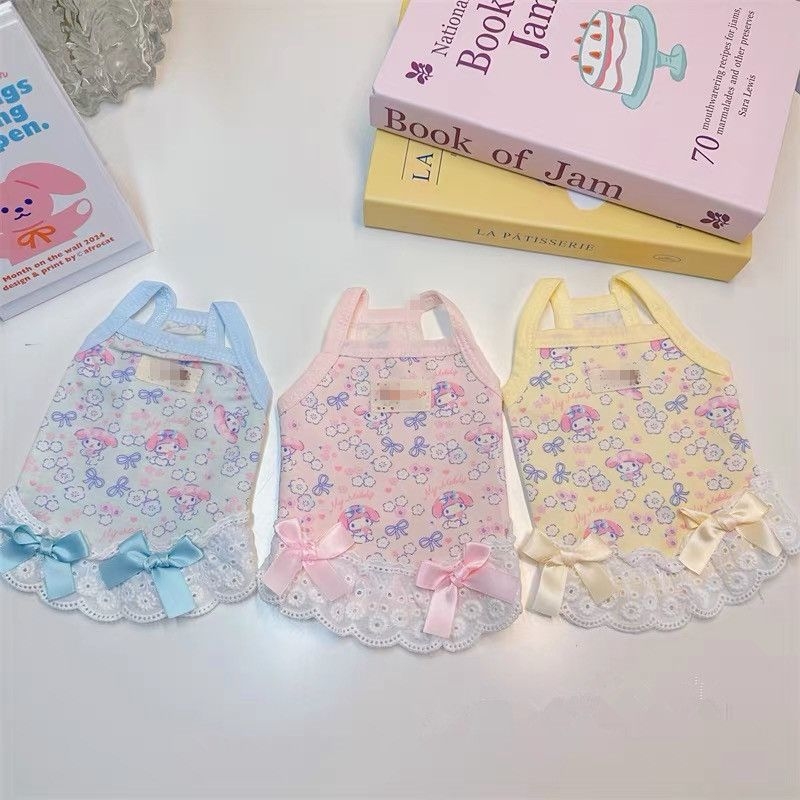 Vesta subțire de vară tip camisolă pentru câini Teacup, rase mici și pisici – stil prințesă